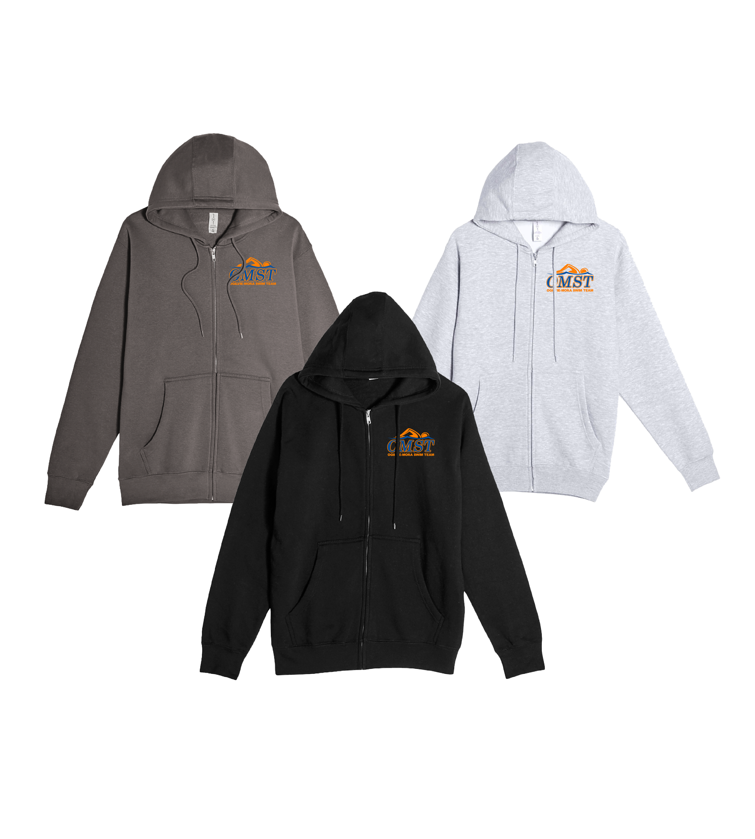 OMST - Logo FC // Unisex Premium Full-Zip Hooded Sweatshirt