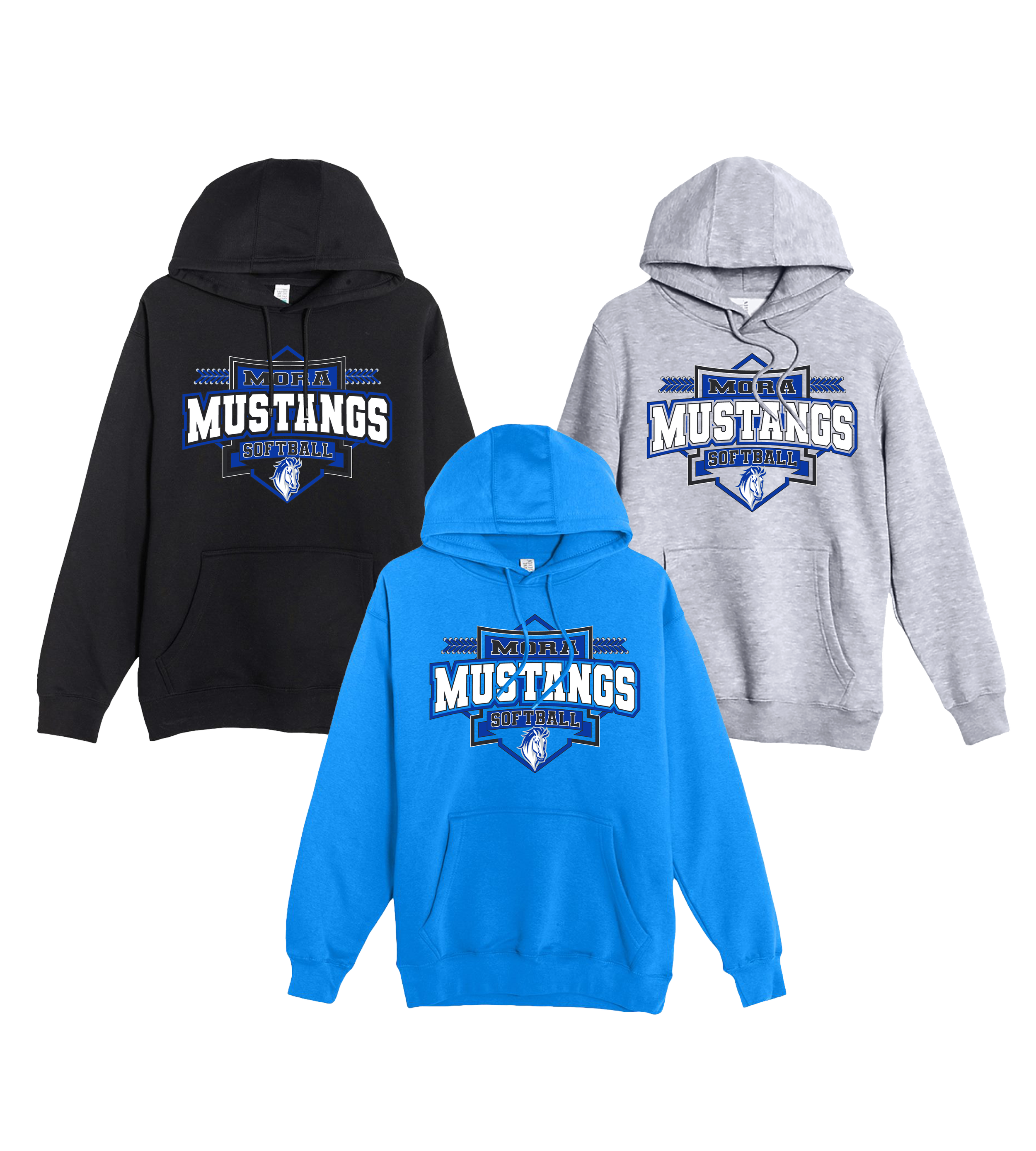 Mora Softball - Sharp // Unisex Premium Pullover Hooded Sweatshirt