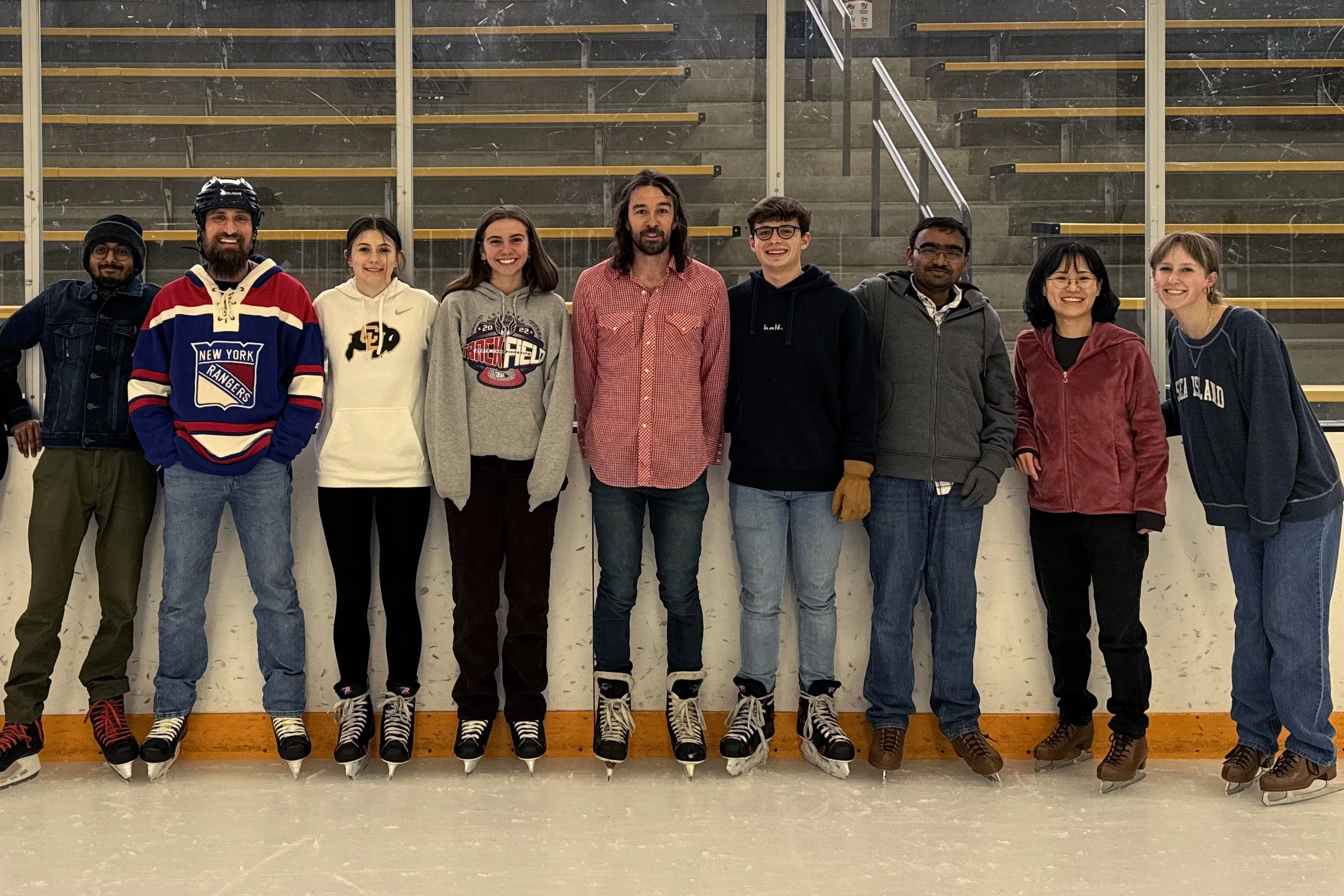 The lab goes ice skating...and we finally take a photo
