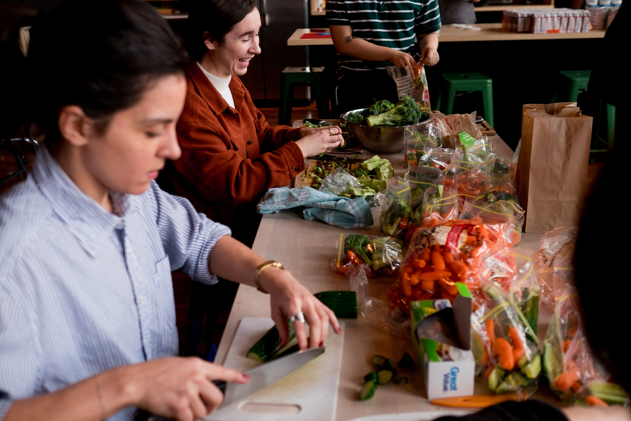 Cecilia and Katherine (and Haein's hands) on the chopping block.