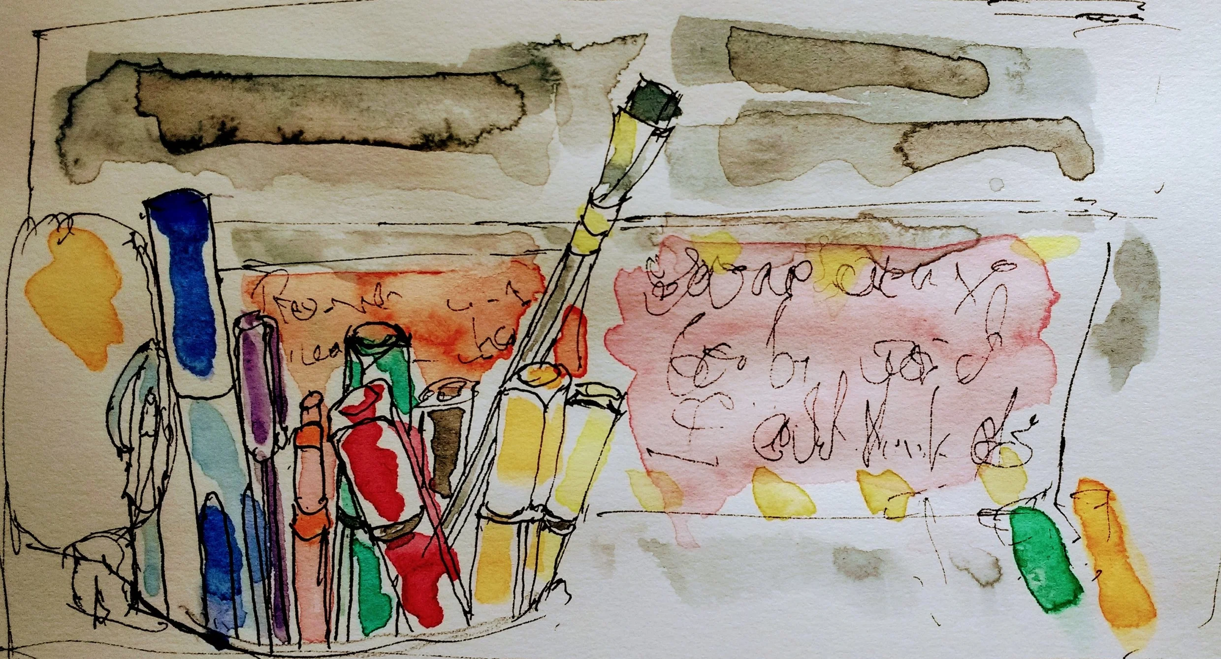Painting by Emma. Original photo by Maria Spadafora .
