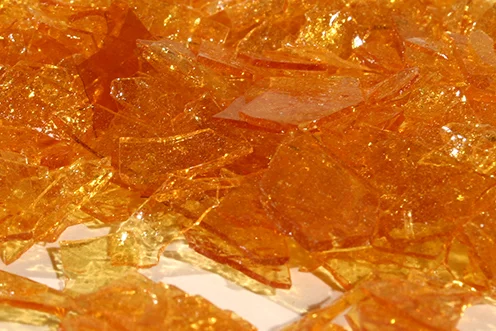 Photo: Blond shellac flakes