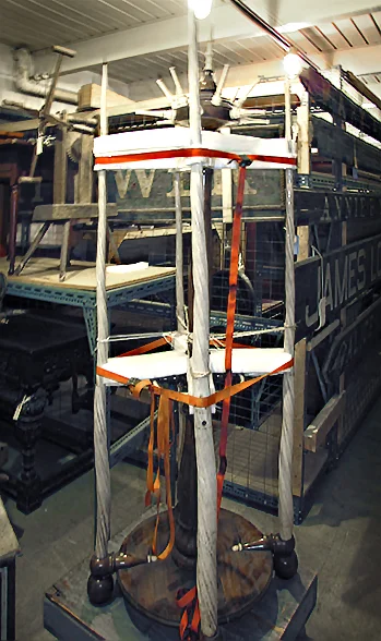Fig. 3 | Preparing for transport using Ethafoam beams for support. Photo by RSW Fallon & Wilkinson, LLC.