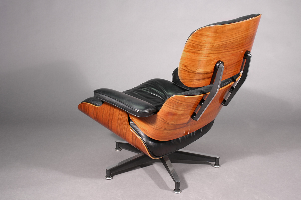 Eames Lounge Chair restored at Bernacki & Associates, Inc.