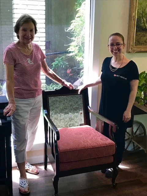 She drove the pieces down personally, and delivered them to my parents…