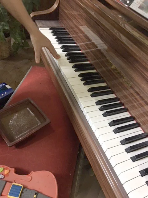 My father's grand piano…