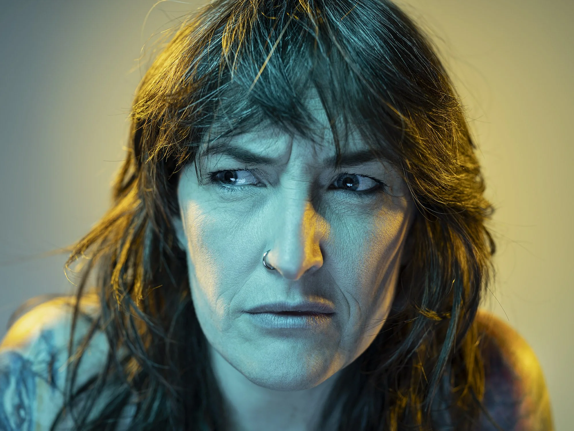  Actor Angela Heenan in the studio in Manchester 