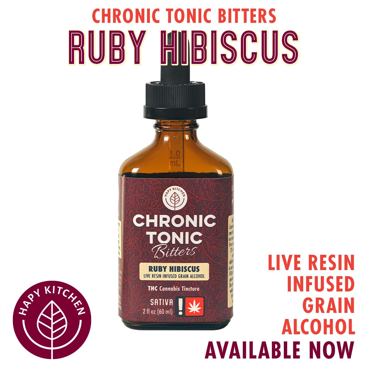 Chronic Tonic Ruby Hibiscus Bitters
