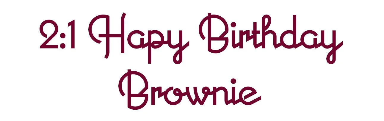 Hapy Birthday Brownie with THC and CBG