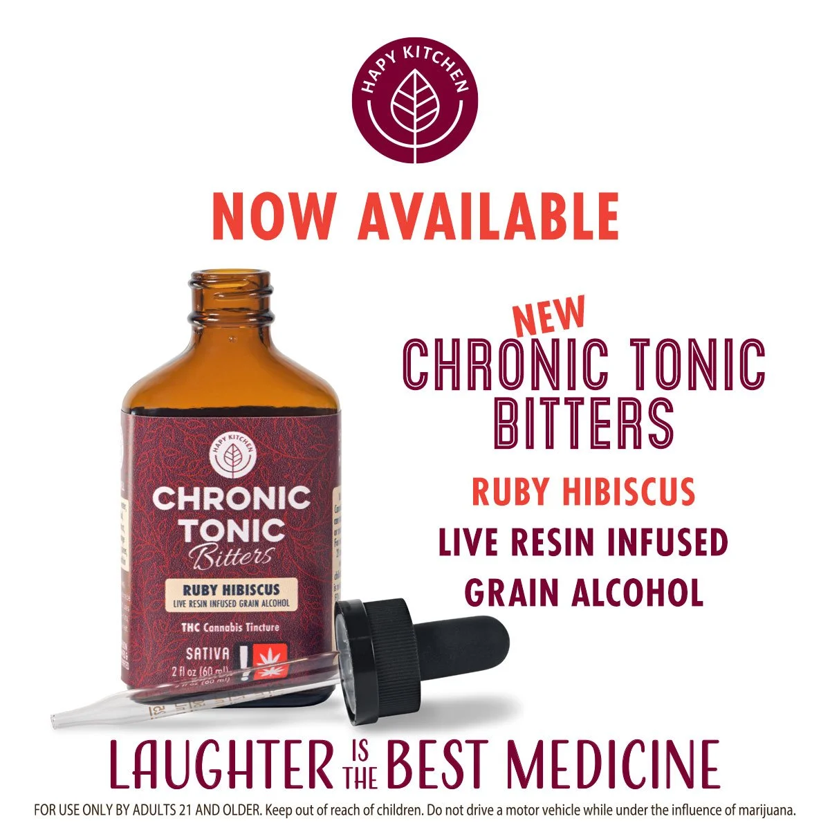 Chronic Tonic Ruby Hibiscus Bitters