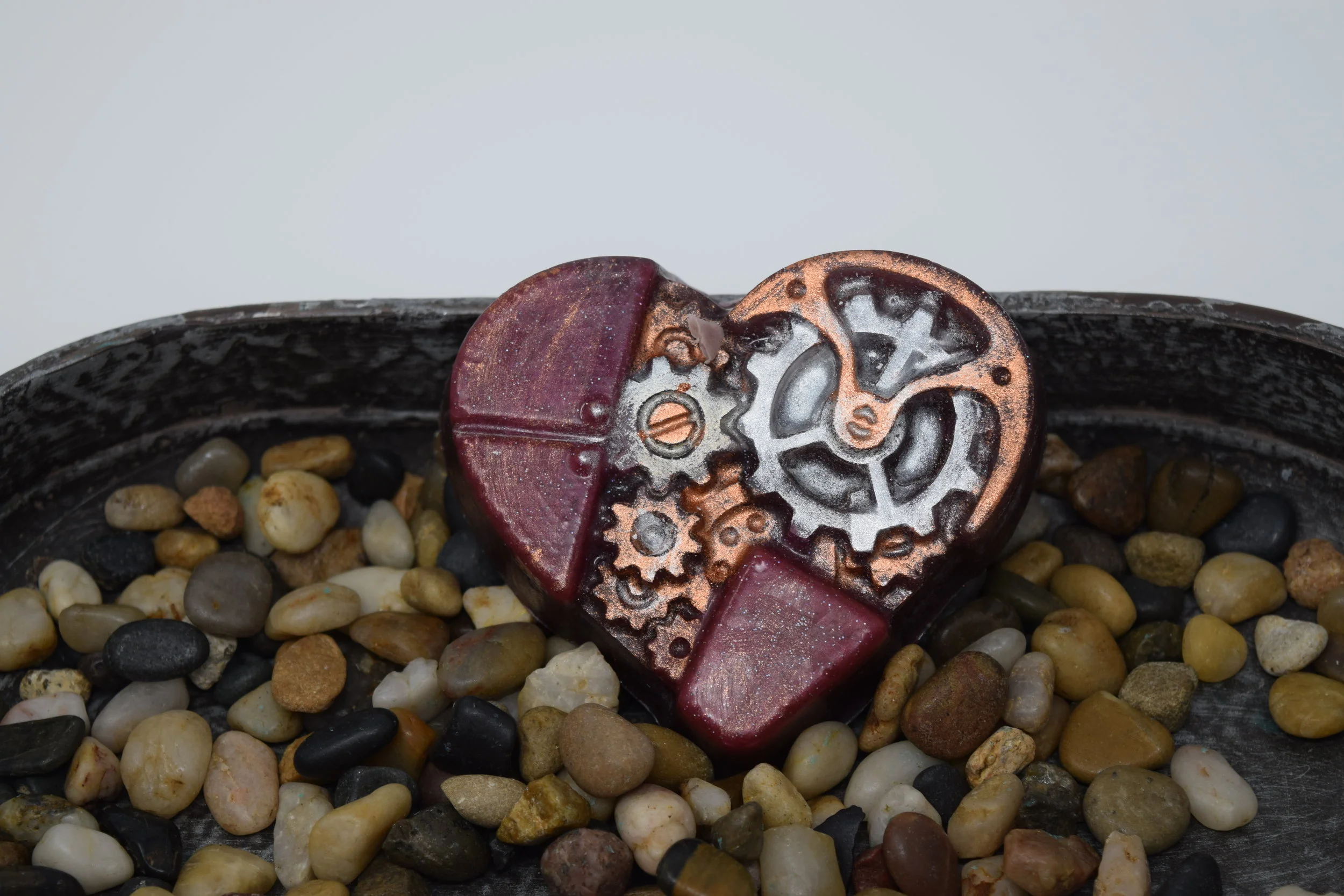 Steampunk Heart Soap