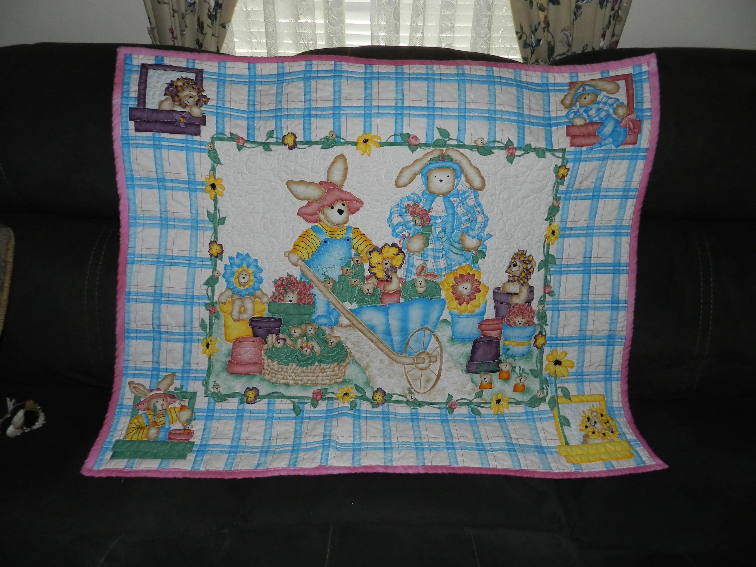 GARDEN BEAR BABY PANEL