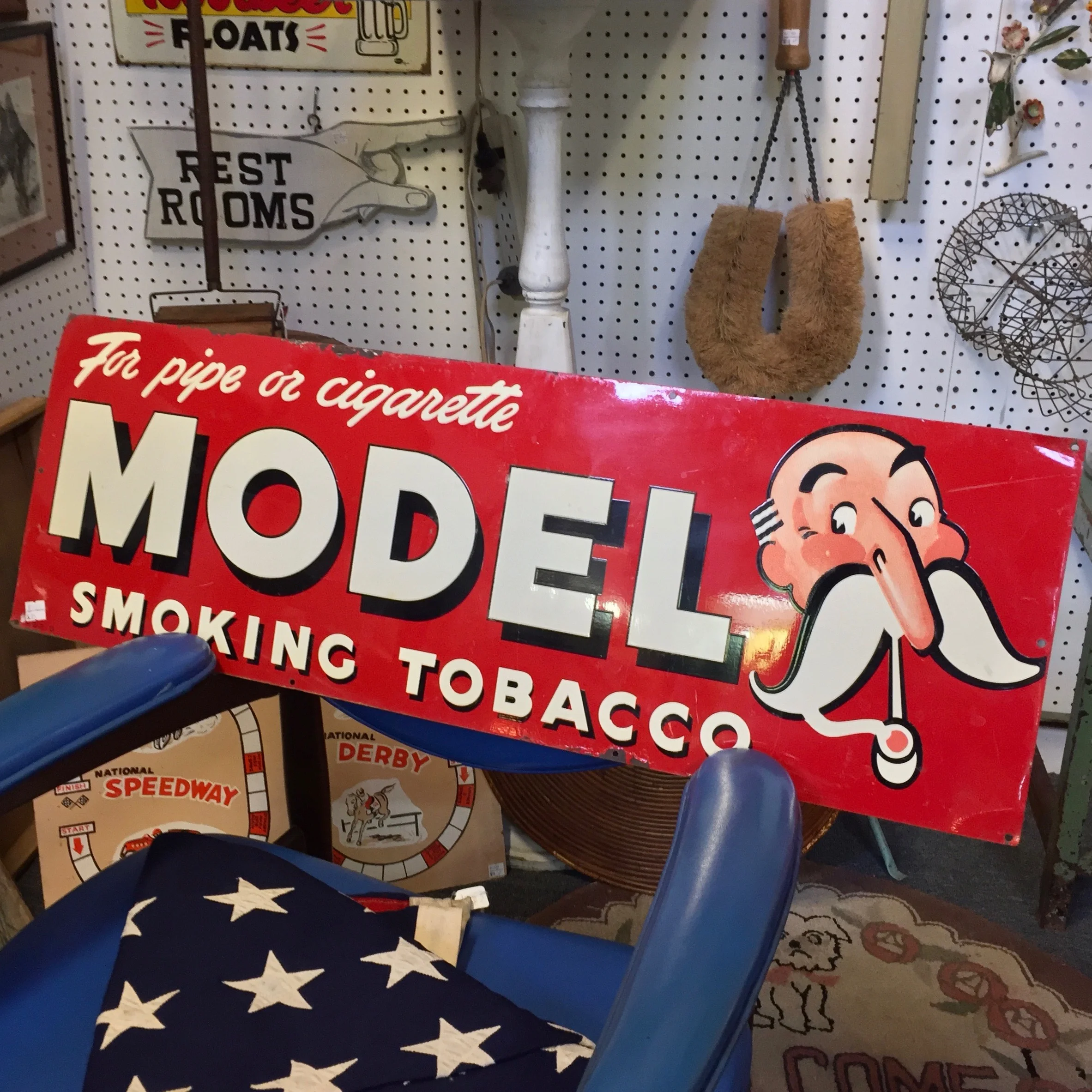 Metal Tobacco Advertising Sign
