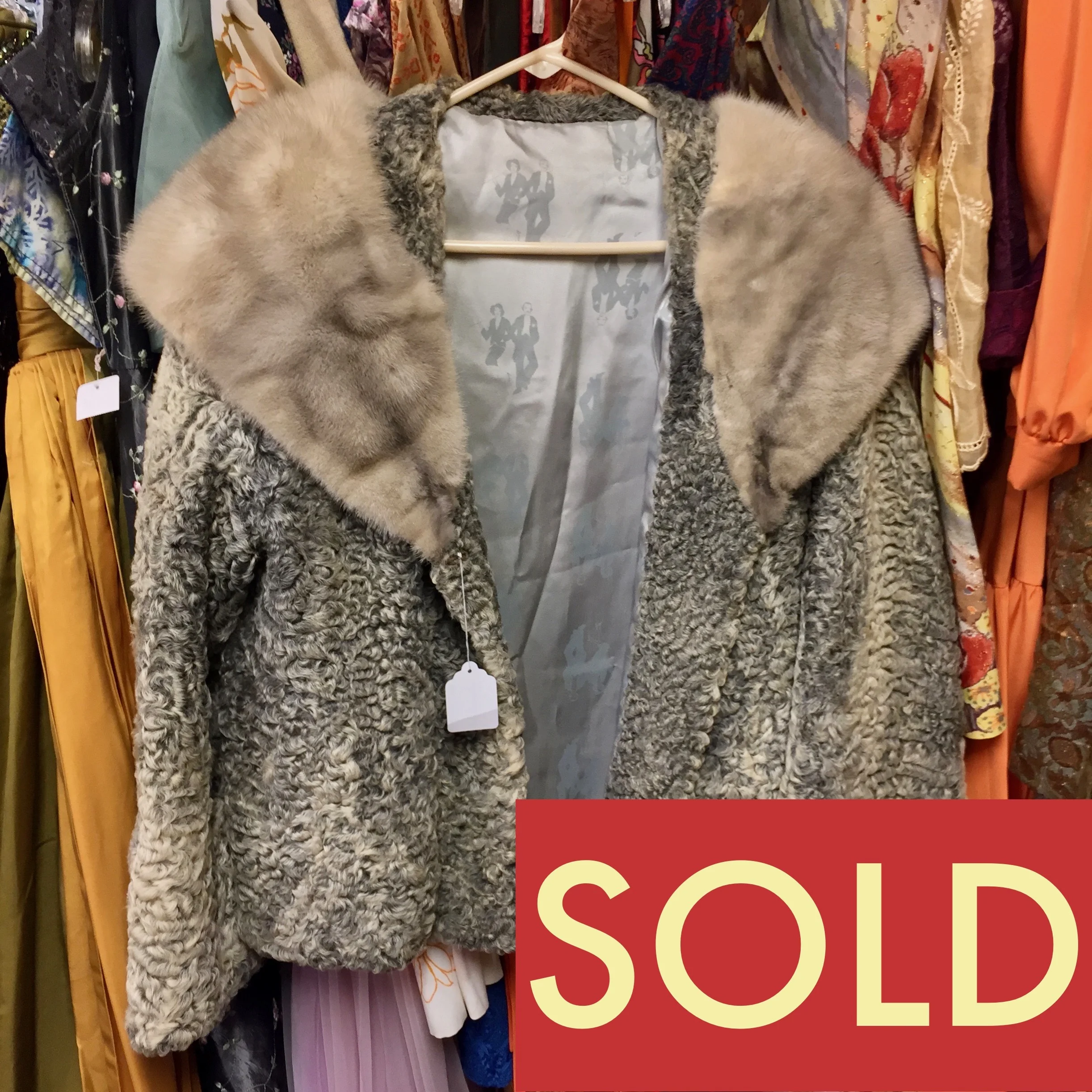 Persian Lamb Jacket with Mink Collar