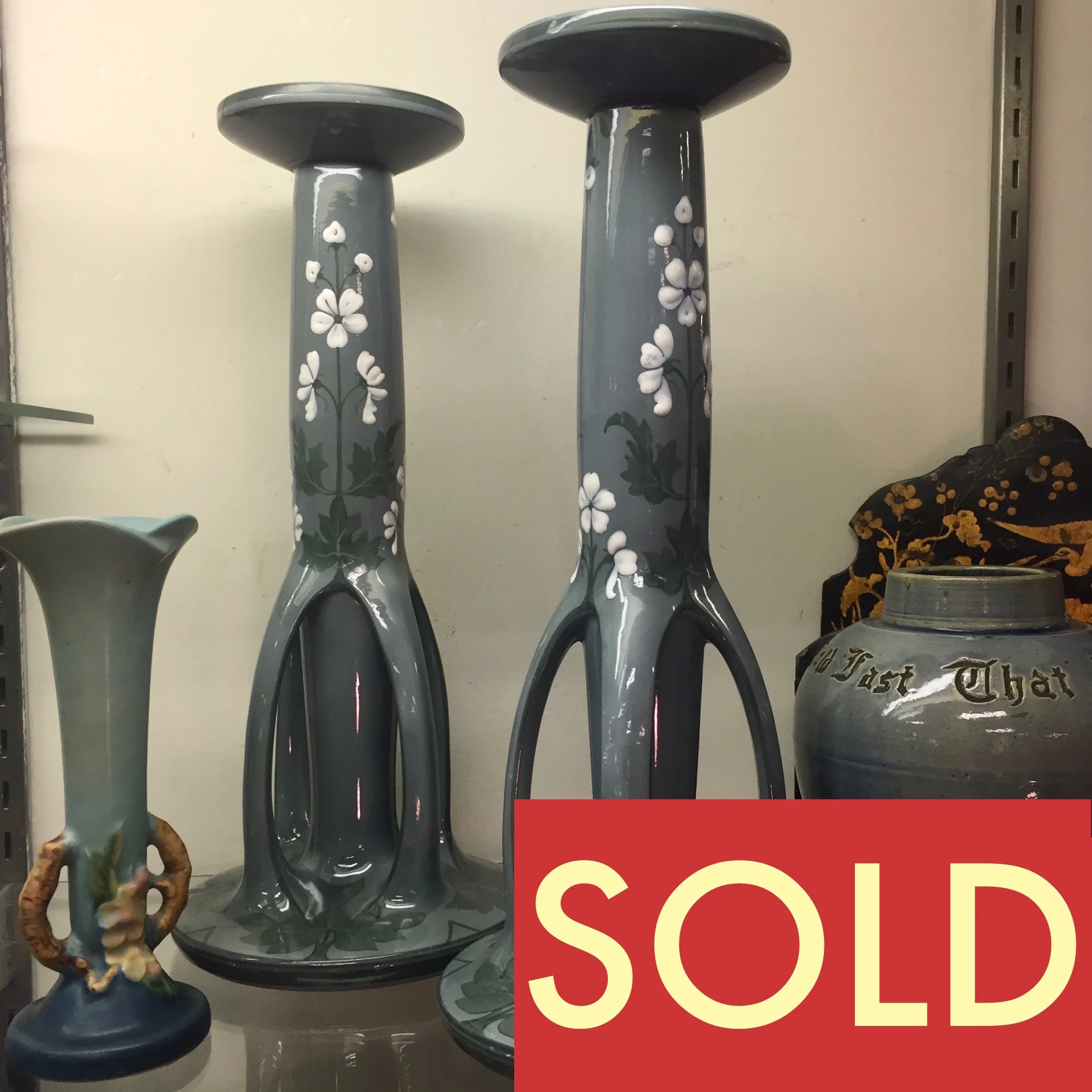 Pair of Art Nouveau Candlesticks, Germany, c. 1890