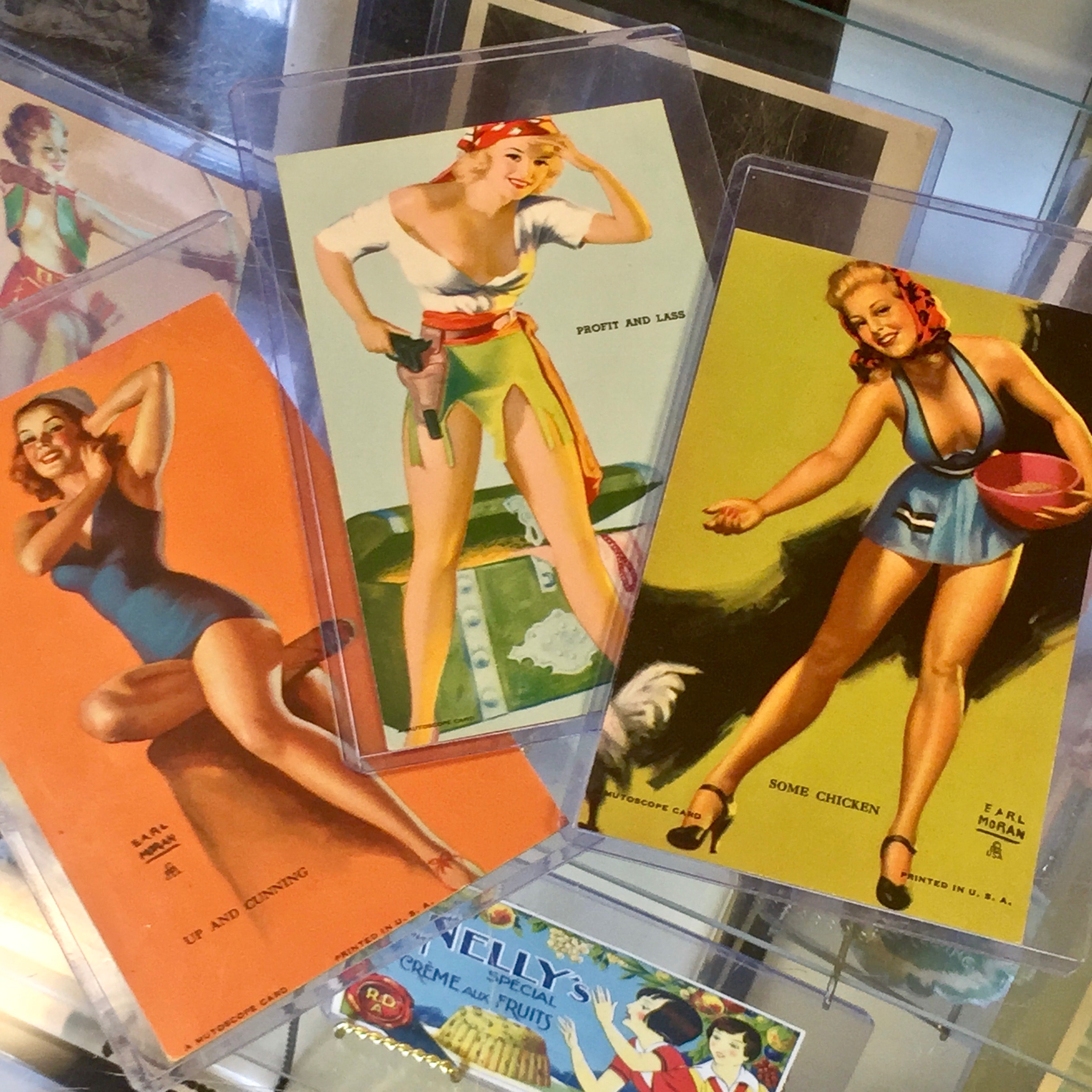 Vintage Pin-Up Arcade Cards