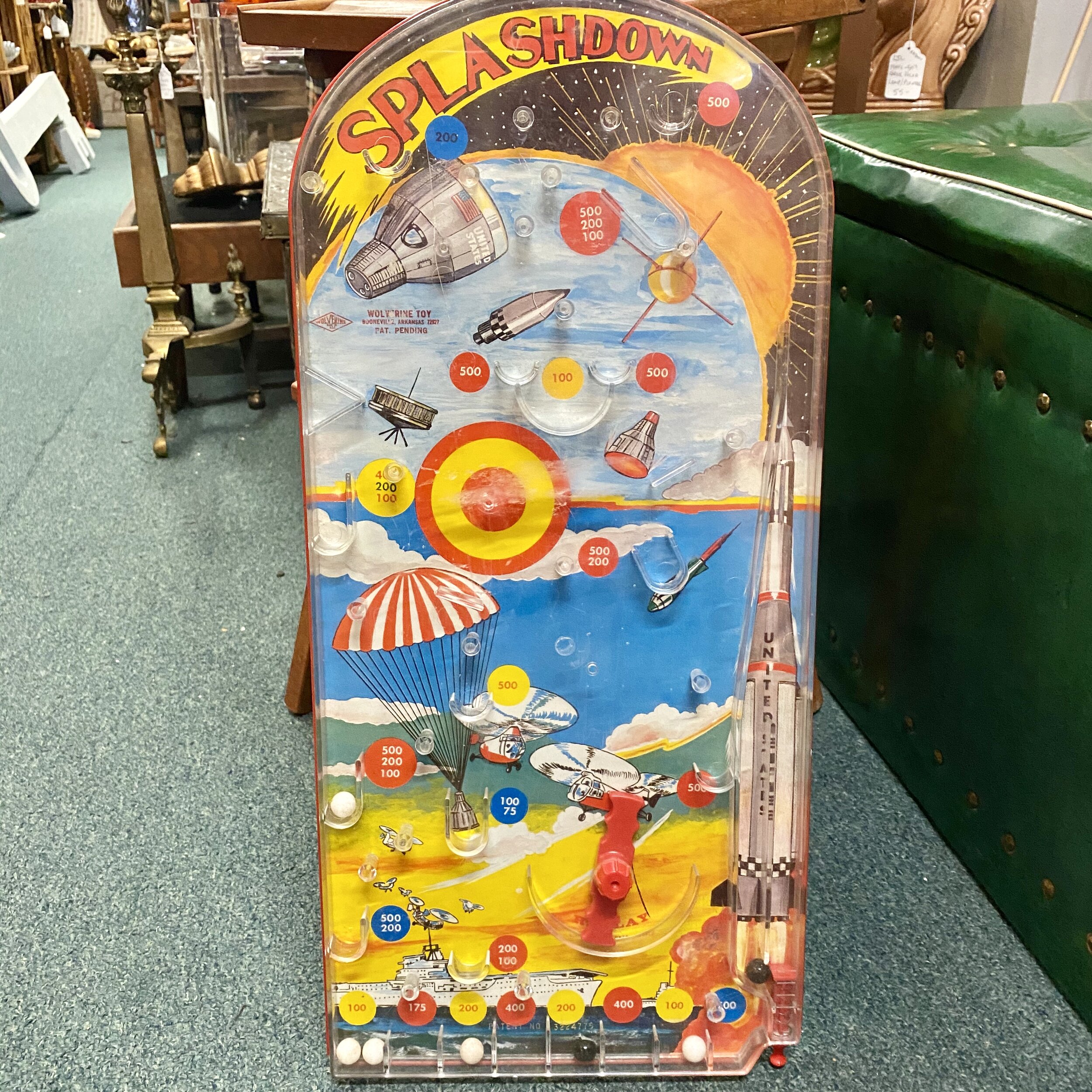 Vintage Splashdown Pinball Game