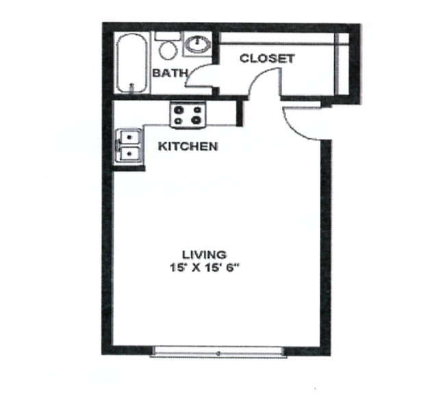 Studio (450 sq. ft.) (Copy)