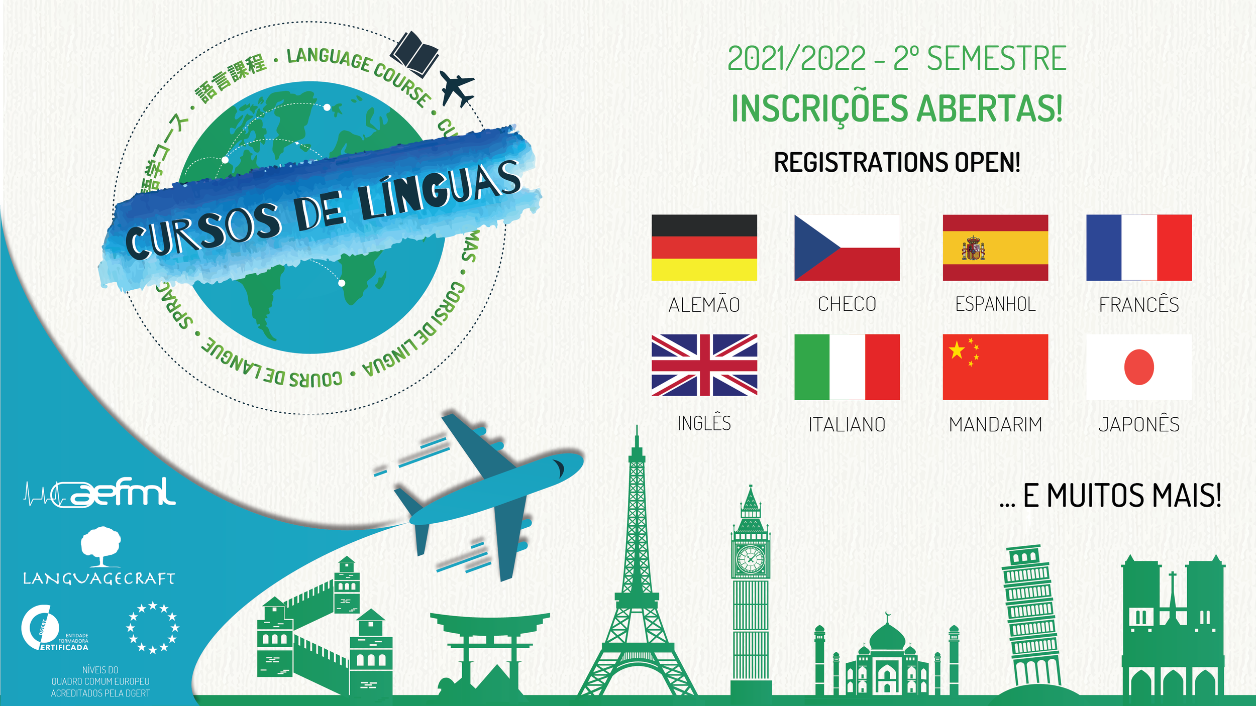 Cursos de Línguas AEFML - 2º Semestre