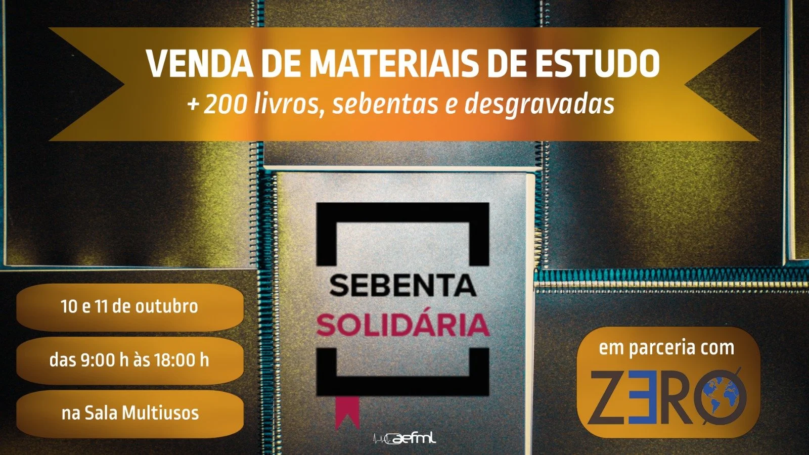 Sebenta Solidária  | Venda de Materiais de Estudo