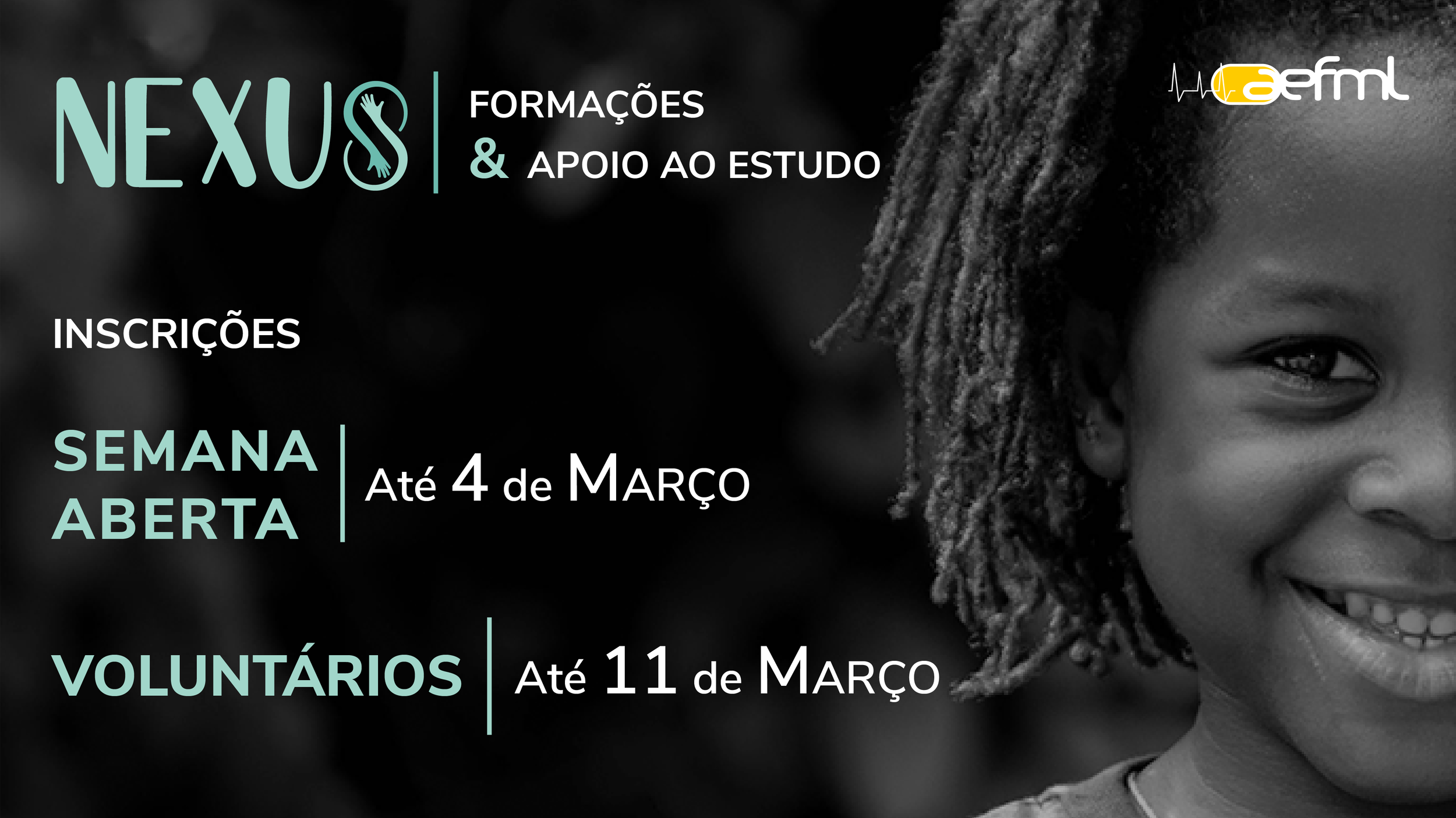 Projeto Nexus, Inscrições — AEFML