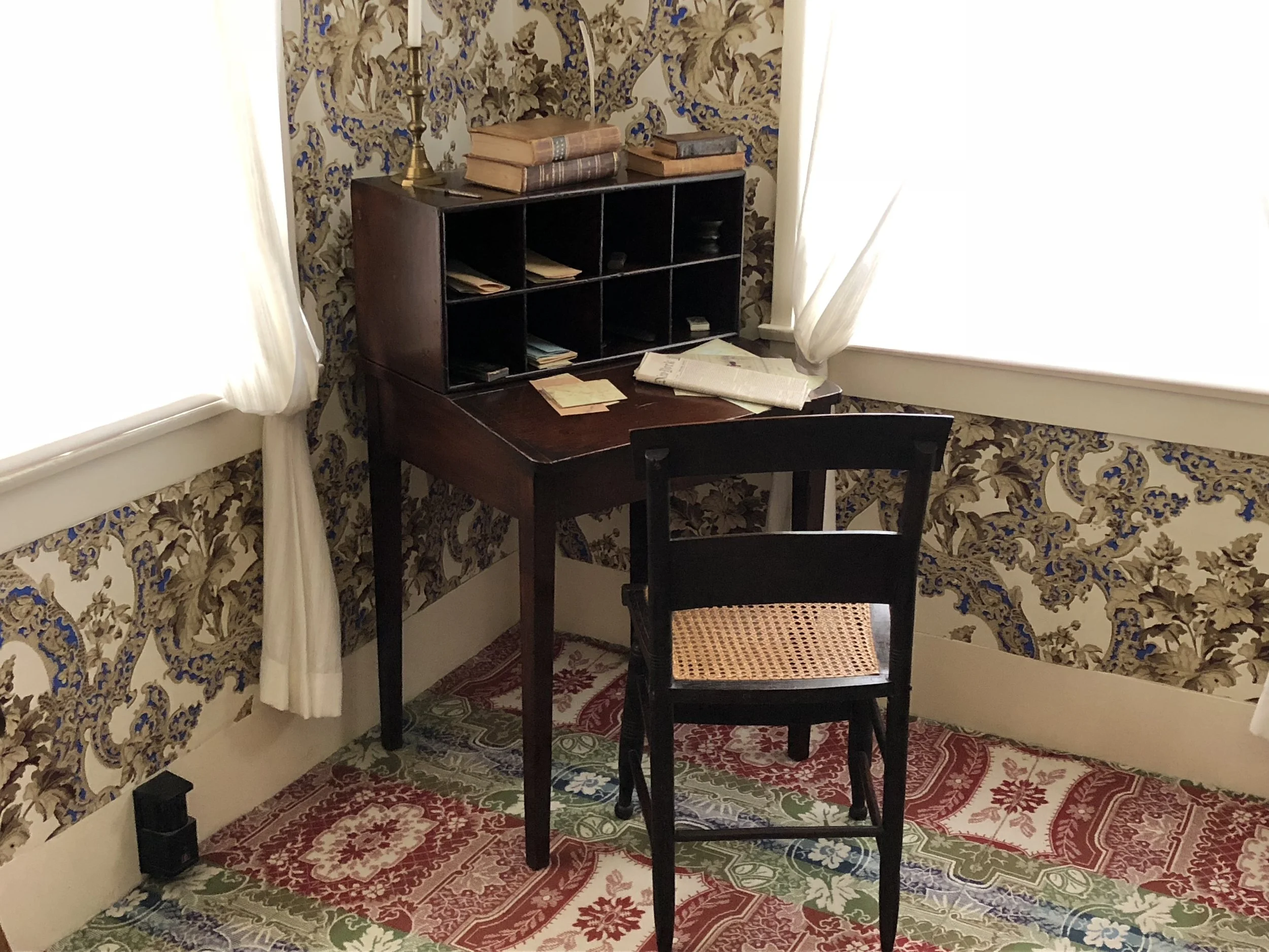 Lincoln's desk in his house which seemed a bit awkward for a 6' 4" man.