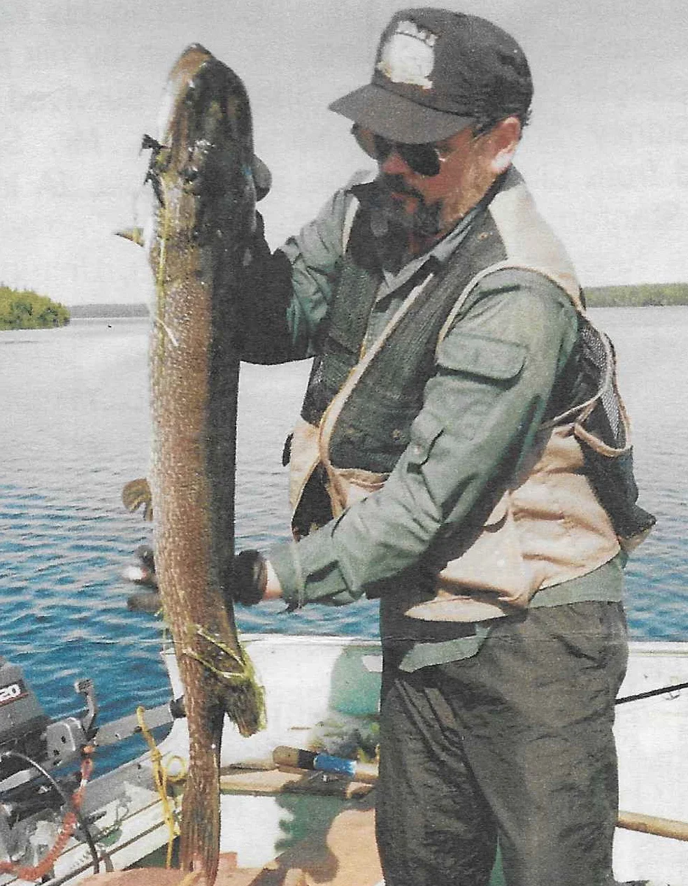 Stan with a big pike in Canada.