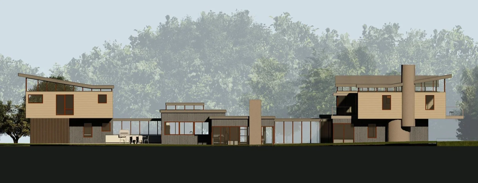 NORTH HAVEN HOUSE - ELEVATION STUDY