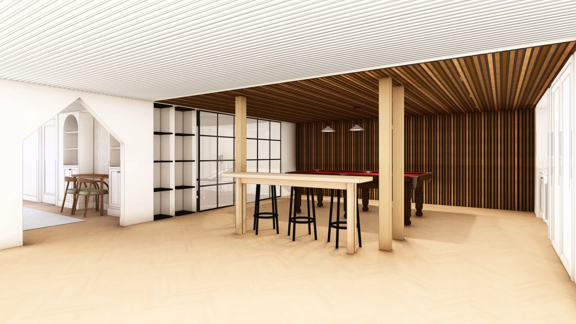 BASEMENT REC SPACE