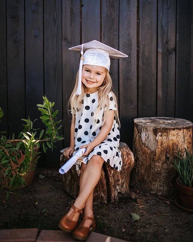 We didn&rsquo;t get the little pre-k graduation we always looked forward to, but you better believe I still got some special pictures to document her big day! If you have a little one (or big) that didn&rsquo;t get grad photos (or anything you&rsquo;