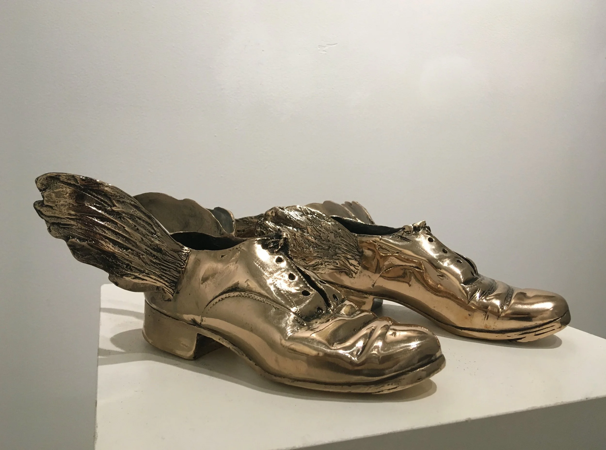 Traveling Shoes (polished bronze)