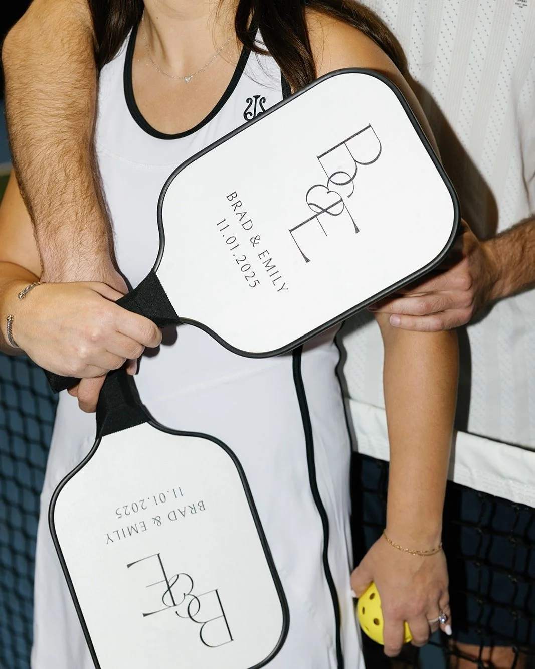 Game day is here for Emily + Brad! 🎾💍 

After smashing it with their pickleball-themed engagement photos, they&rsquo;re ready to serve up a lifetime of love and rally through marriage together. Let&rsquo;s raise a paddle to the happy couple &mdash;