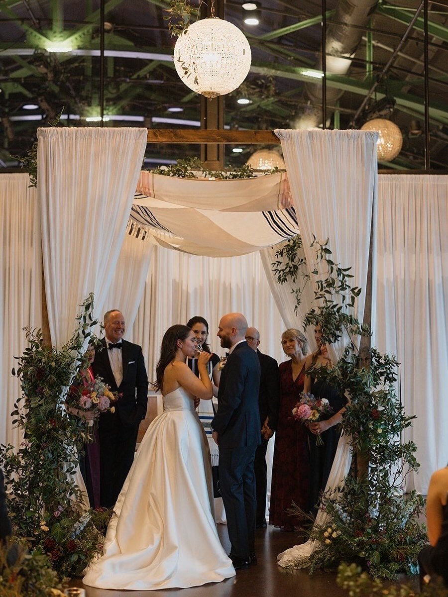 Happy Hanukkah! May your candles burn bright this season. It was so special to usher in the holiday season lighting our menorah last night with our little girl. 🕎
&bull;
&bull;
&bull;
👰🏻&zwj;♀️ @charlottecarlton
🤵🏻 @swils33
📸📽 @alishatova
🏡 @