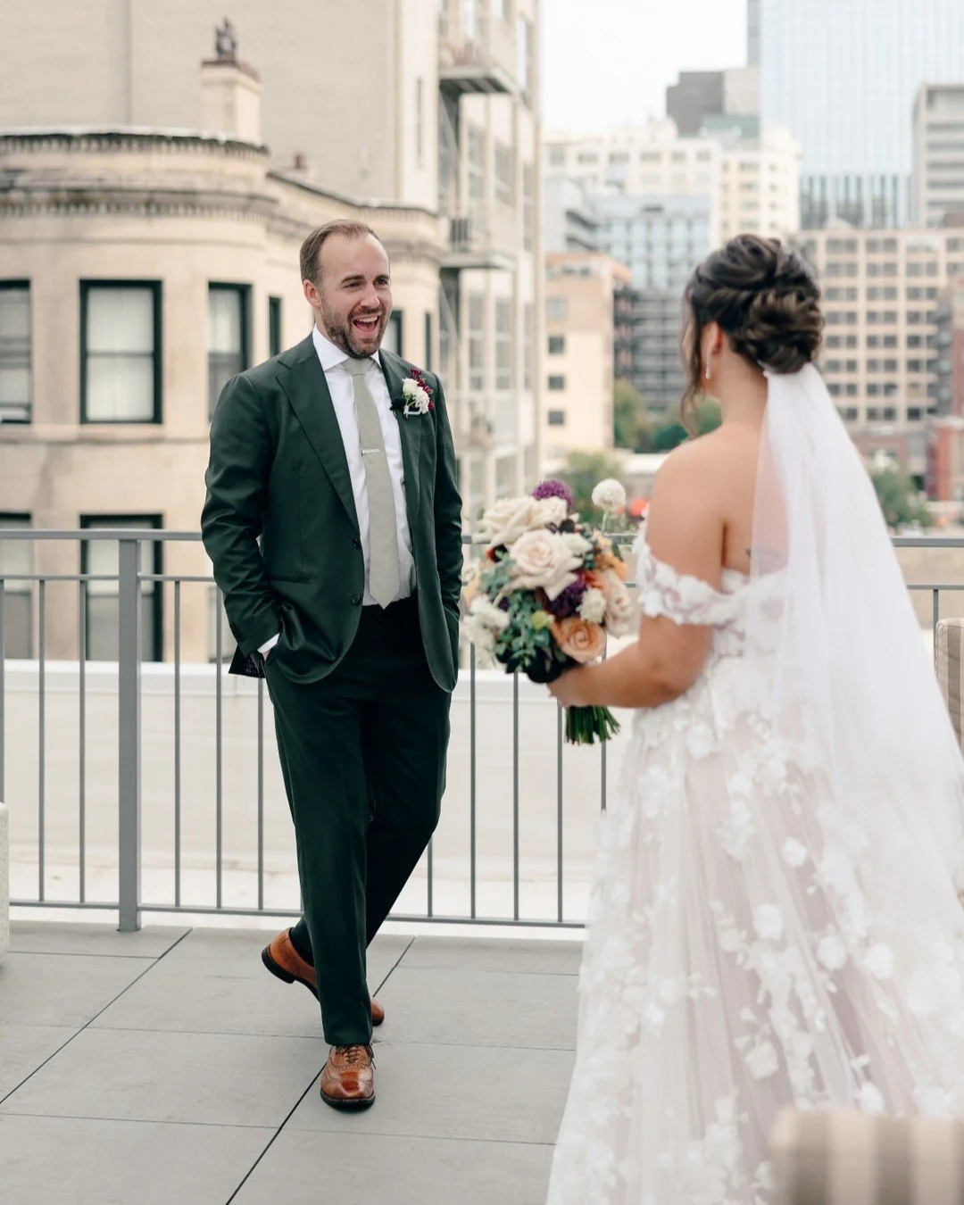 Becca + Greg were married on a bright autumn day at the stunning Bridgeport Art Center&rsquo;s Skyline Loft! B+G are truly the sweetest couple and each meeting felt like we were catching up with old friends. We immediately knew their day was going to