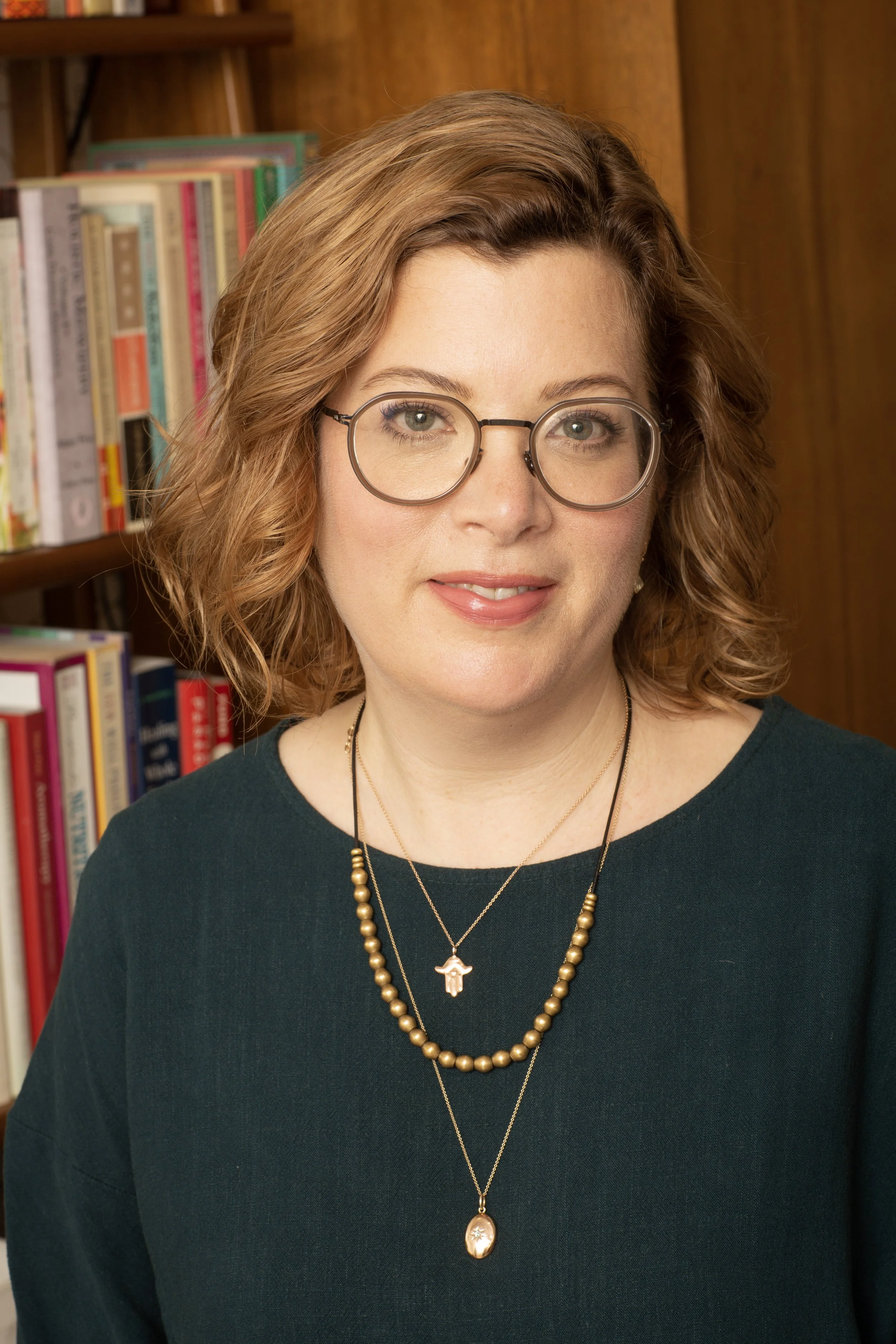 Sarah photo with books