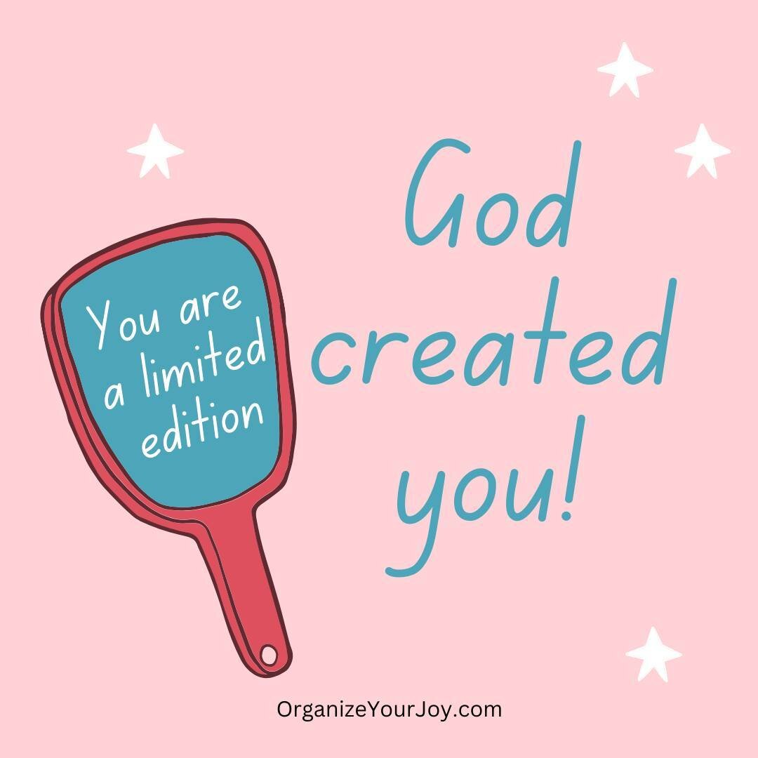 💫 Unique Reflection 💫

In the mirror of life, see the words &quot;God created you!&quot; 🌸✨ Take a moment to appreciate the reflection that stares back at you, a limited edition masterpiece. Share in the comments how you honor your uniqueness and 