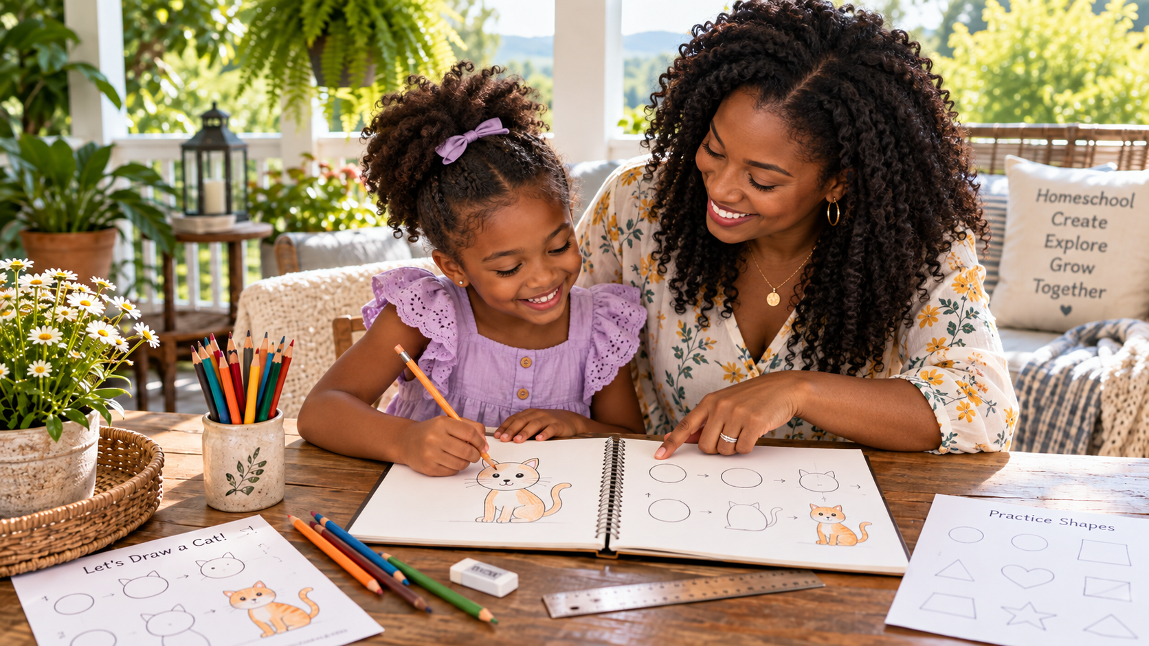 How to Teach Your Child to Draw: A Beginner’s Guide for Homeschool Moms