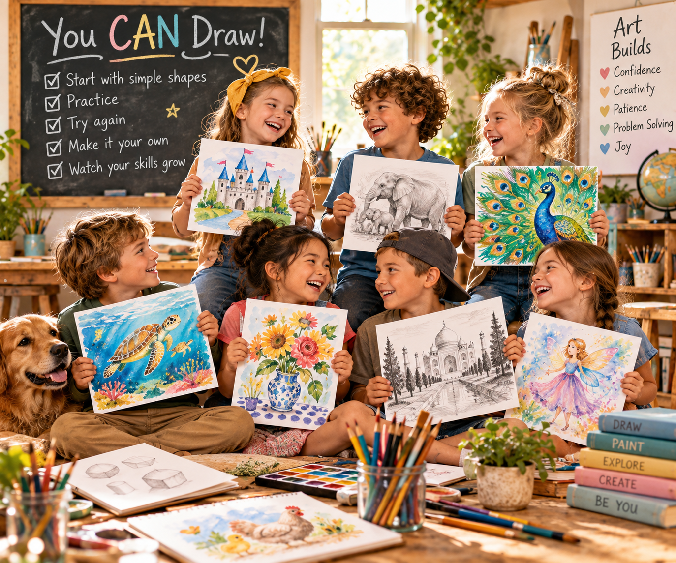 Why Your Child Says “I Can’t Draw”—and How to Build Artistic Confidence