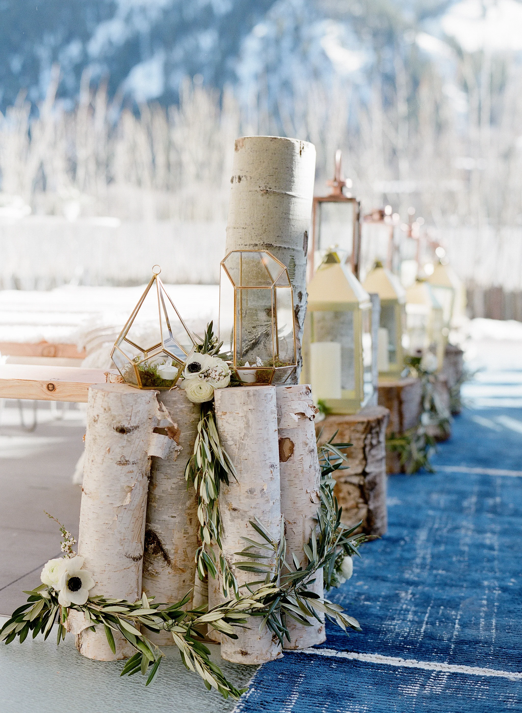 Rug aisle. Photo by the talented Lacie Hansen Floral by Aspen Branch 