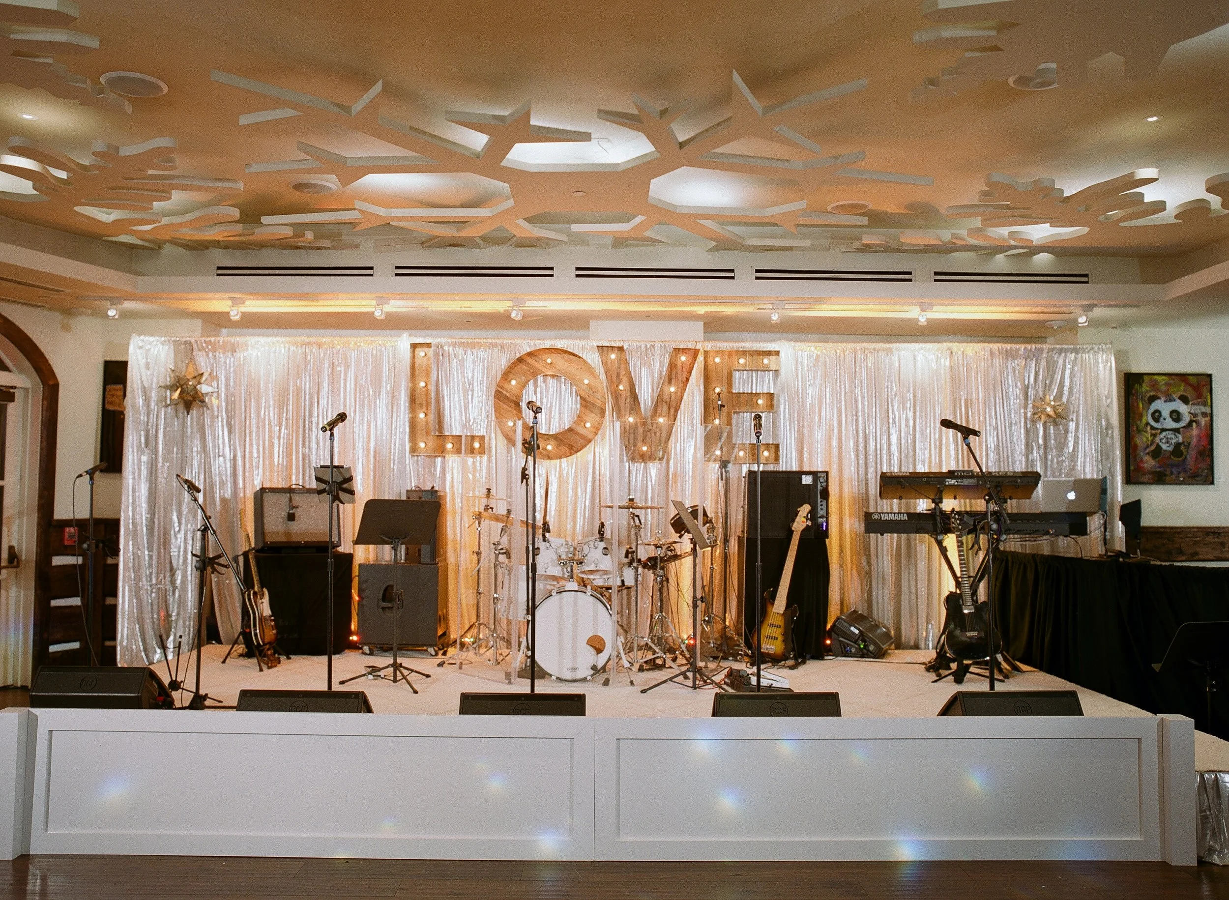 Band set up provided by Pink Monkey Solutions. Photo by the talented Lacie Hansen
