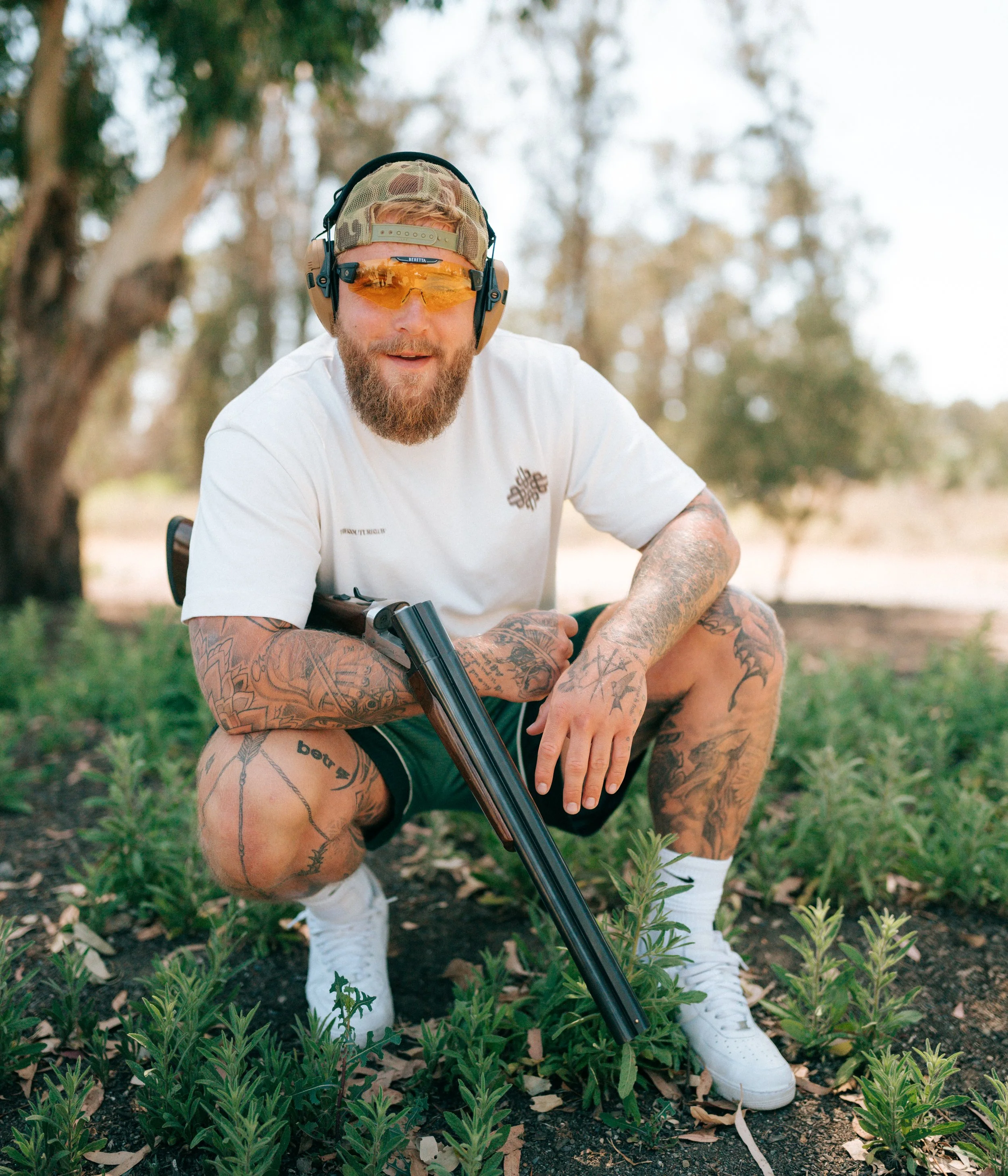 Jake Paul at a Sonoma County skeet range