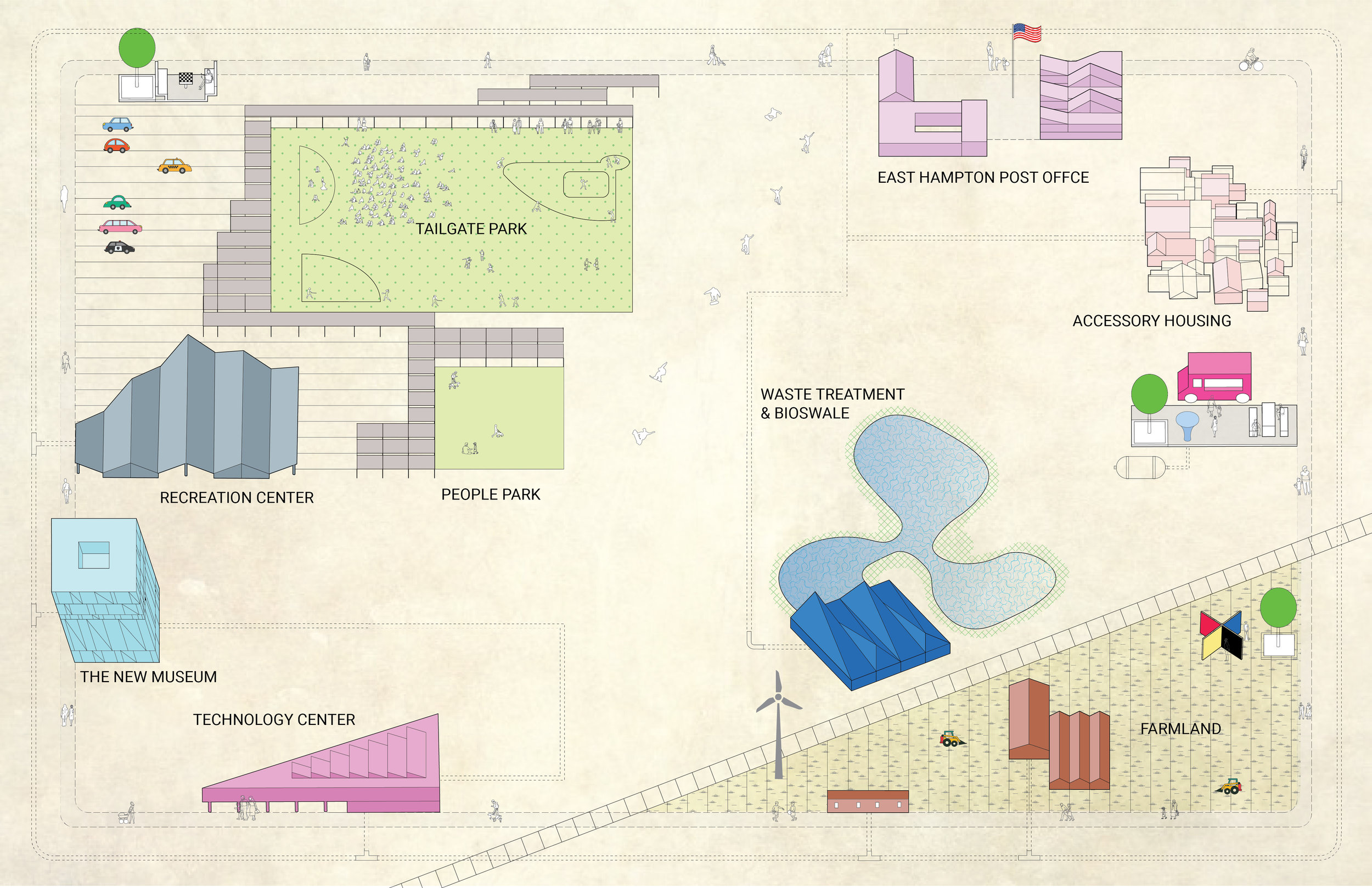 A map of the proposal by MB Architecture