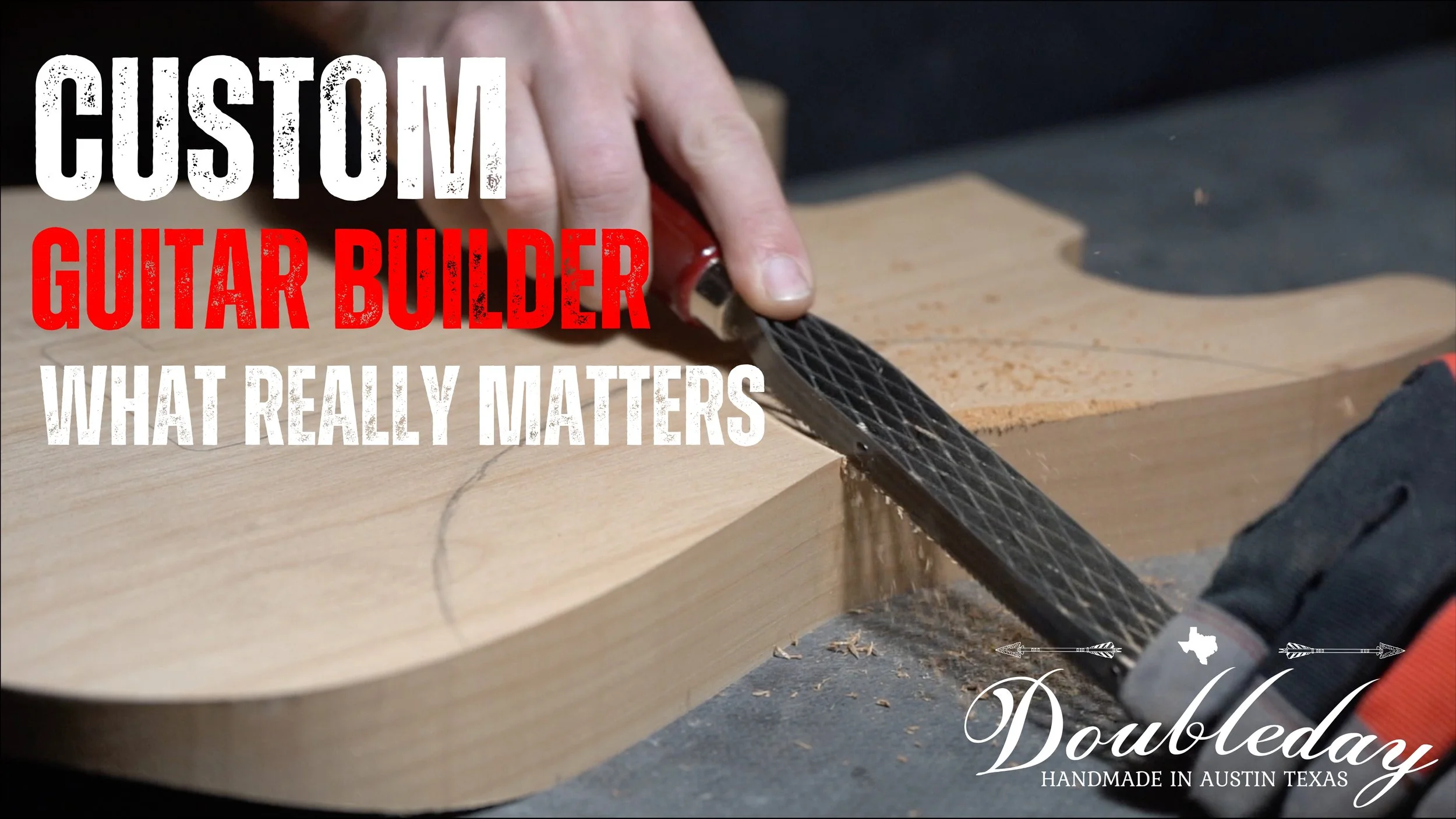 Hand-built electric guitar neck with vintage-style truss rod