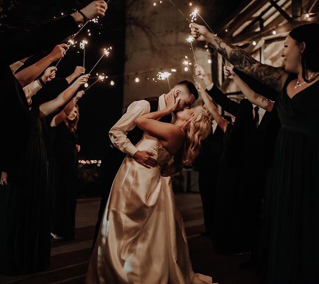 I will never turn down a sparkler shot opportunity ✨

Grab your bridal squad, and sneak outside for a few minutes to create some magic. Honestly, I think everyone should try and incorporate an &ldquo;exit&rdquo; shot if they can. I just think it&rsqu