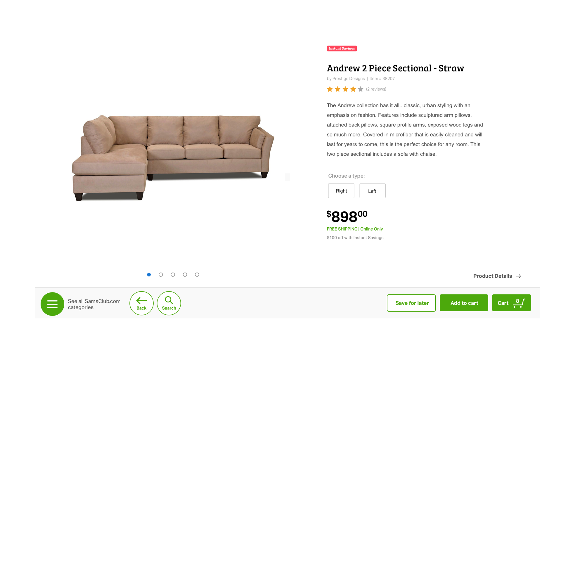 Flow for a purchase on the kiosk