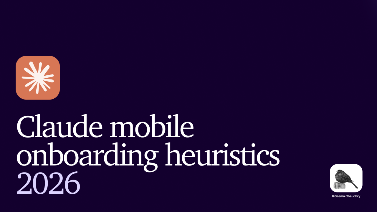 Claude mobile onboarding heuristics 2026