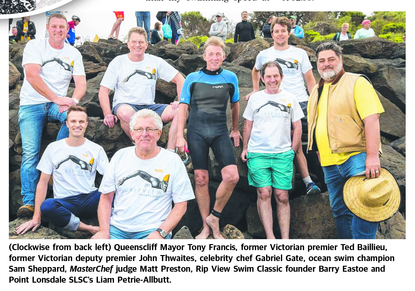 Rip View Swim Classic - washed up seals