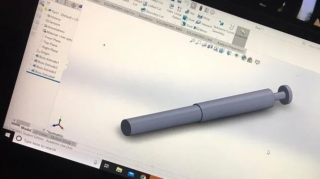 Figure 3: CAD model done in SolidWorks