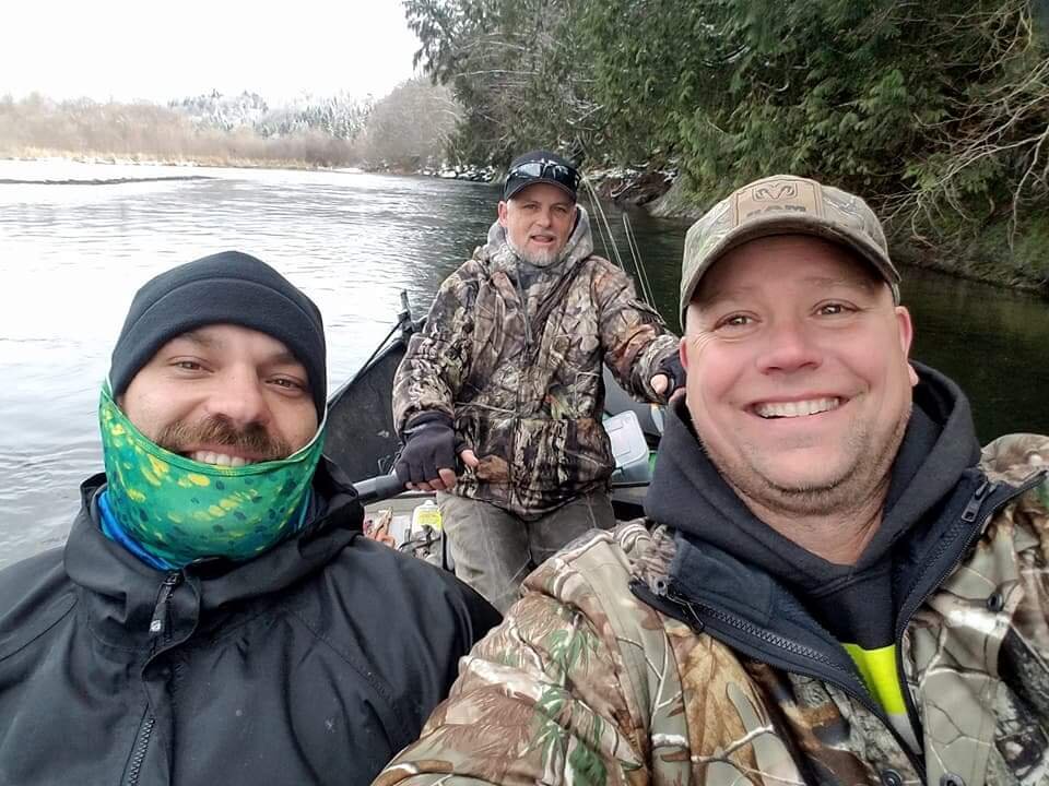 Scott, Brian &amp; Mike-Satsop River Fishing-Feb