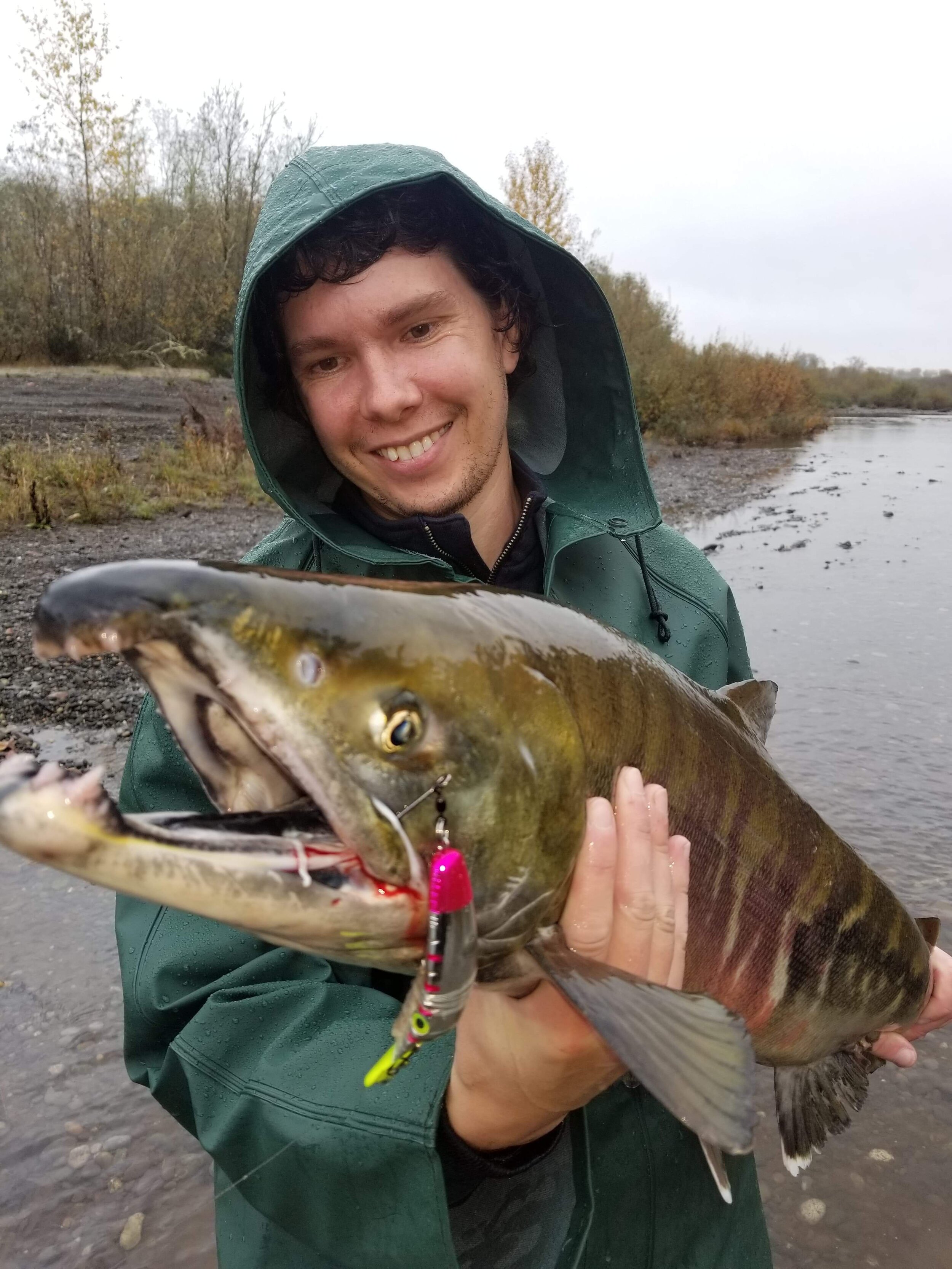 Brian fishing for Chum on the Satsop